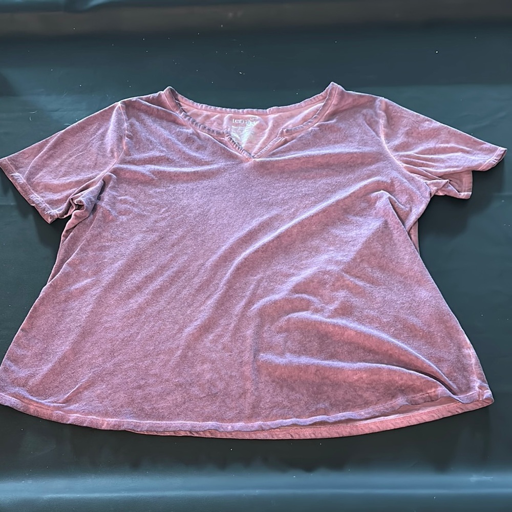 Terra & Sky Women's Purple Short Sleeve Tee - Picture 4 of 6